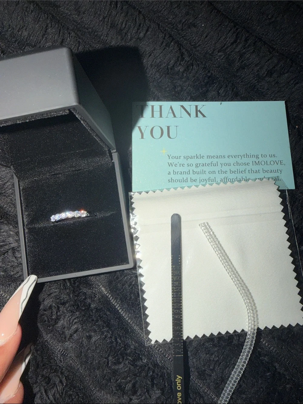 Moissanite elegant silver
